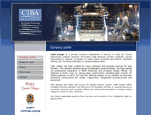 Tablet Screenshot of cibadesign.com